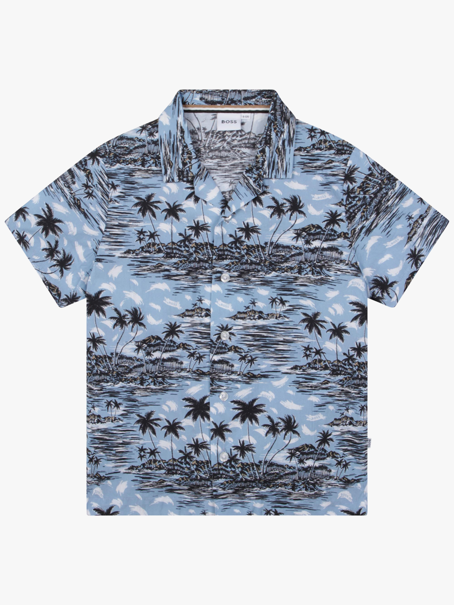 Blue Pattern Shirt
