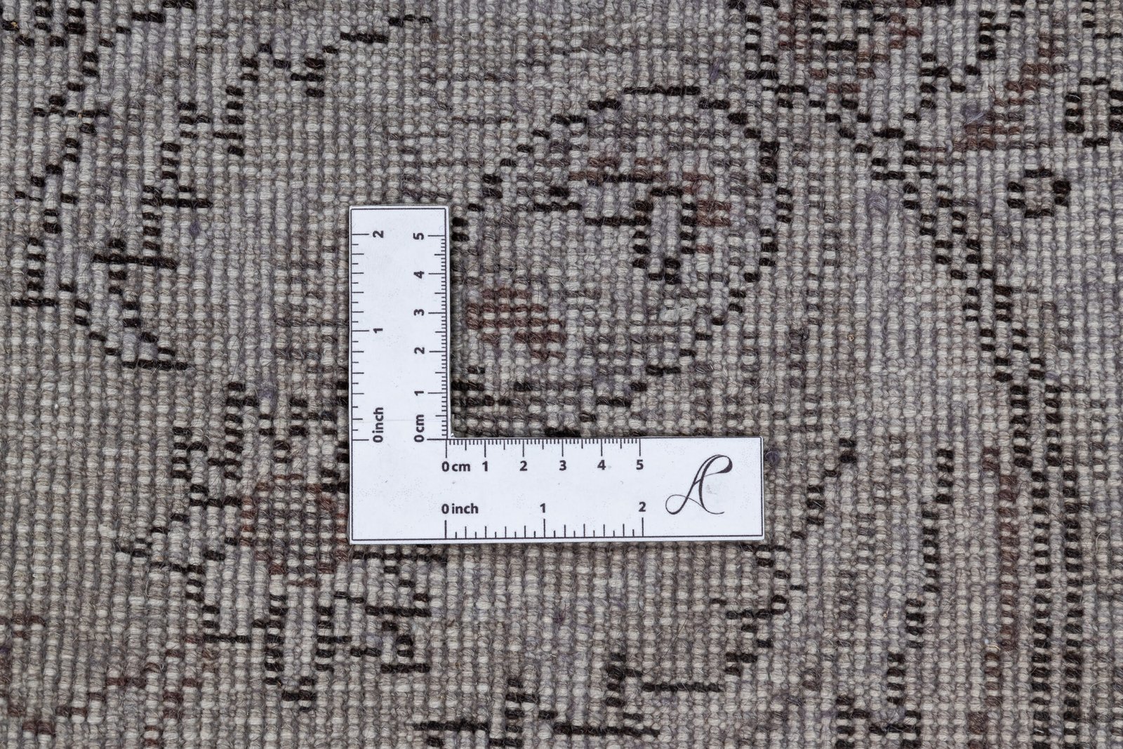 Handmade Vintage Oushak Rug, Turkish Rug Grey, Tribal Hand Knotted Carpet - detail view 10
