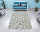 6x9 Floral Pattern Turkish Rug, Handmade Authentic Carpet, Special Occasion Oushak - detail view 2