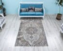 5x7 Turkish Area Rug, Oushak Vintage Area Rug, Organic Handmade Wool Rug, 4.9 x 7.6 Feet - detail view 2