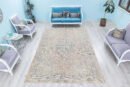 Oushak Oversize Rug, Turkish Faded Area Rug, Large Oriental Low Pile Carpet, Anatolian Medallion Rug - detail view 2