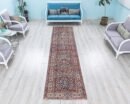 Heriz Runner 13.1 x 3.2 Antique Hallway Carpet, Old Persian Rug, Hand Woven Unusual Runner for Kitchen, Corridor, Stair - detail view 2