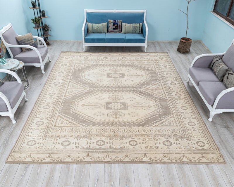 Turkish Muted Oushak Oversized Rug