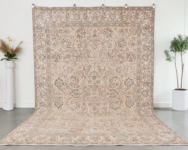 Extra Large Vintage Rug in Faded Tones