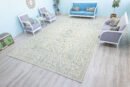 10x16 Oversized Antique Persian Rug, Neutral Ivory, Blue & Brown, 9.8x16.2 ft
