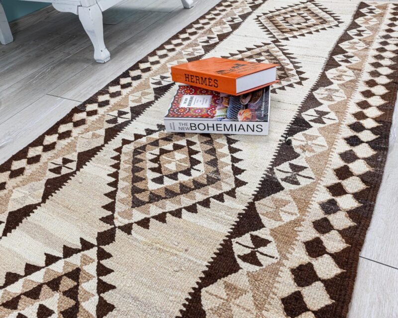 3x9 Turkish Runner-Kilim Runner Rug-Natural Wool Hallway-Traditional Rug Runner for Kitchen,Entryway-2.9x9.4 feet
