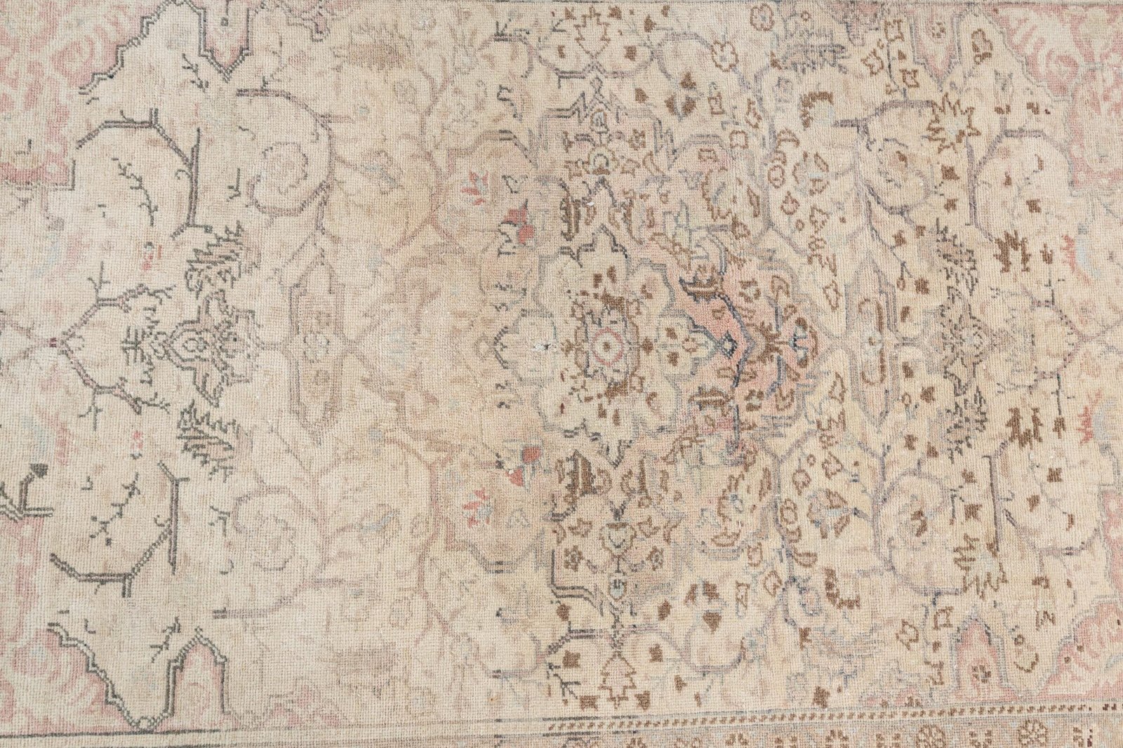 4x6 Turkish Rug, Neutral Vintage Rug, Antique Handmade Rug, Oushak Rug, Anatolian Low Pile Rug, Small Rug for Kitchen,Entryway,Bathroom
