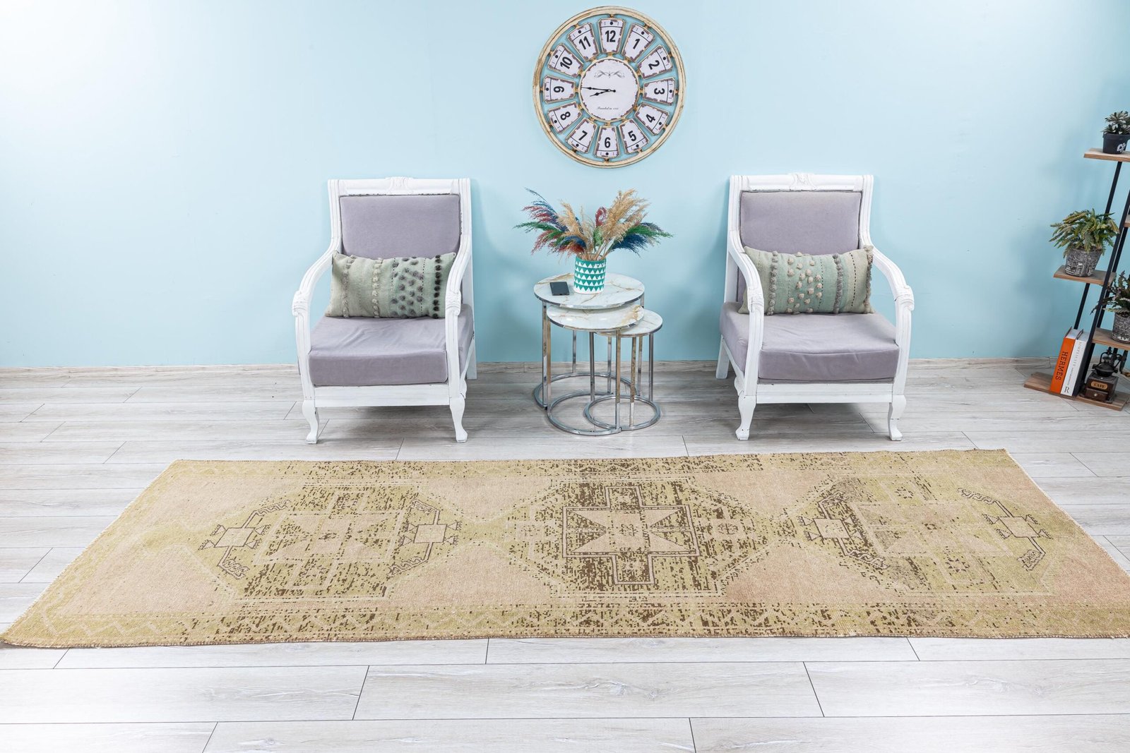 Muted Vintage Runner Rug for Kitchen,Entryway,Hallway - Image 4