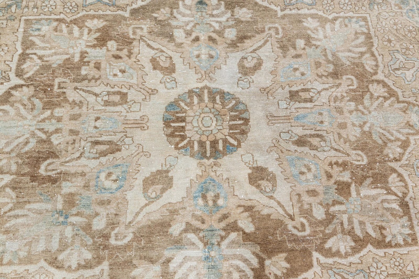 Faded Vintage Unique Area Rug, Turkish Oversize Muted Carpet, Low Pile Bohemian Antique