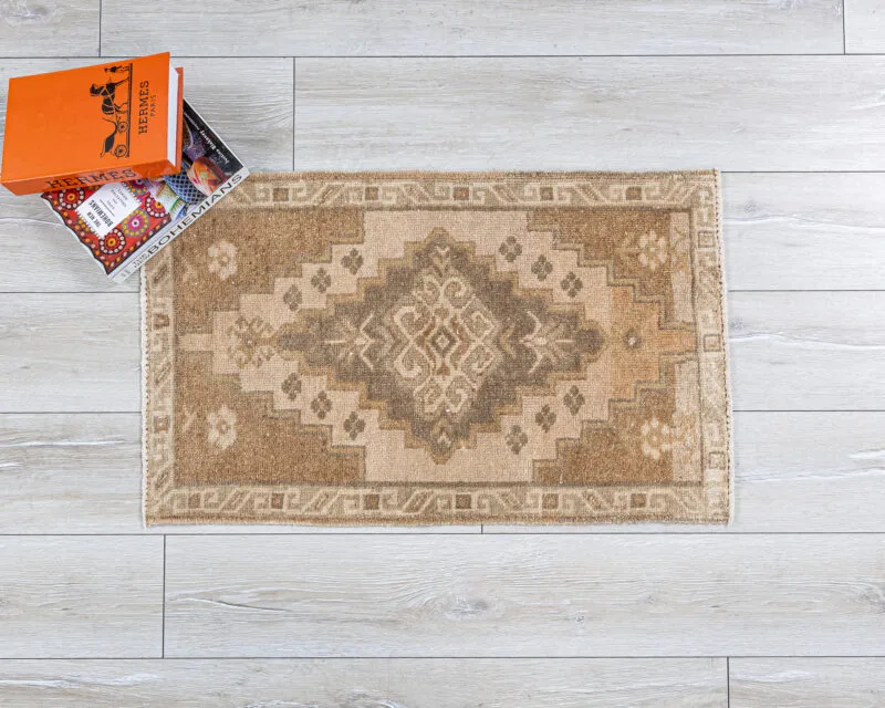 Mid-century Tiny Oriental Rug